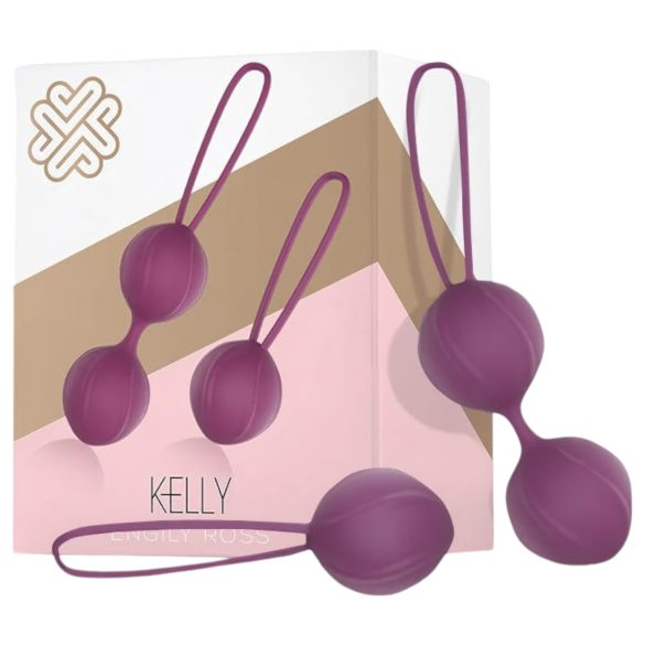 Engily Ross Kelly - Juego de bolas geisha de 2 piezas (morado)
