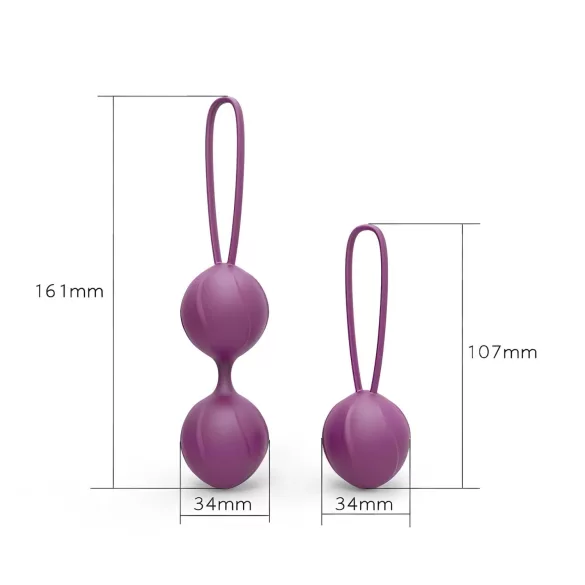 Engily Ross Kelly - bolas chinas dobles - silicona lila - set de 2 piezas