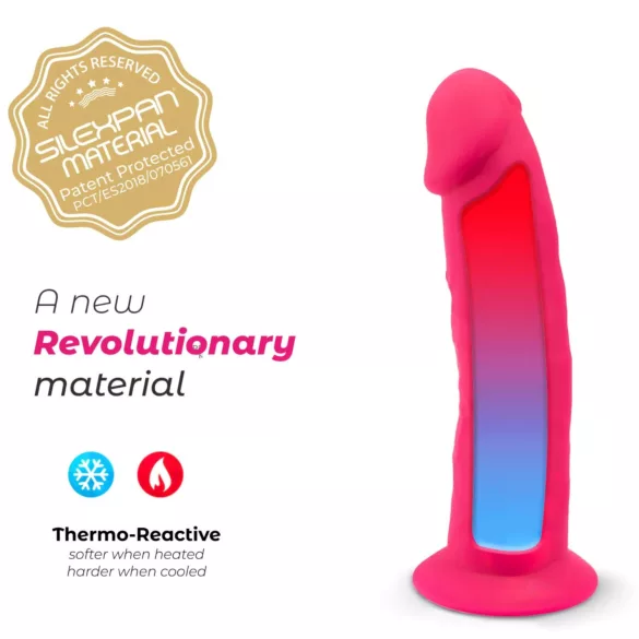 Silexd - consolador vibrador con ventosa y mando a distancia - silicona rosa