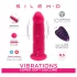 Silexd - consolador vibrador con ventosa y mando a distancia - silicona rosa