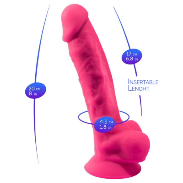 Silexd - vibrador con ventosa y huevos - control remoto - silicona rosa