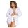 Subblime Queen Plus - conjunto de bata de encaje - blanco (XL-2XL)