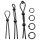 Addicted Toys - Set de Anillos de Silicona - 7 Piezas (Negro)