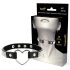 Coquette - collar negro con colgante de corazón y strass