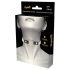 Coquette – Choker negro con colgante de corazón y brillantes