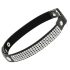 Coquette – Choker negro con colgante de corazón y brillantes