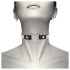 Coquette – Choker negro con colgante de corazón y brillantes