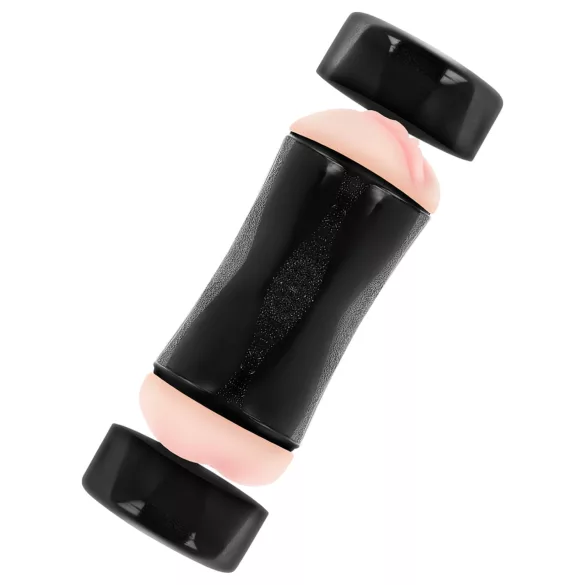 JamyJob - masturbador doble orificio - vagina y ano - color natural