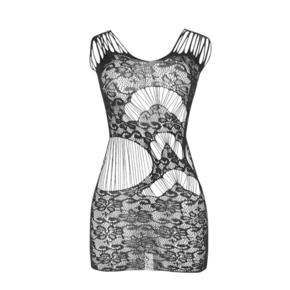 Subblime 951771 - vestido de malla dentada (negro) - Talla S-L