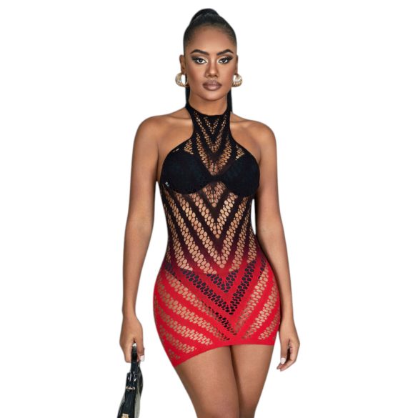 Subblime 952242 - vestido de malla degradado (rojo) - XS-M