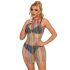 Subblime 952341 - Vestido de red arcoíris con cuello halter - Tallas S-L