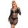 Subblime 952464 - minivestido negro de red con lazo - Tallas S-L