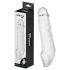 Addicted Toys - funda pene con anillo testicular - 23cm (transparente)