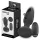 Addicted Toys - vibrador anal con lengua móvil - silicona negra