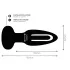 Addicted Toys - vibrador anal con lengua móvil - silicona negra