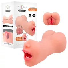   Intense Deep Touch Riley - masturbador boca y vagina realista - color natural
