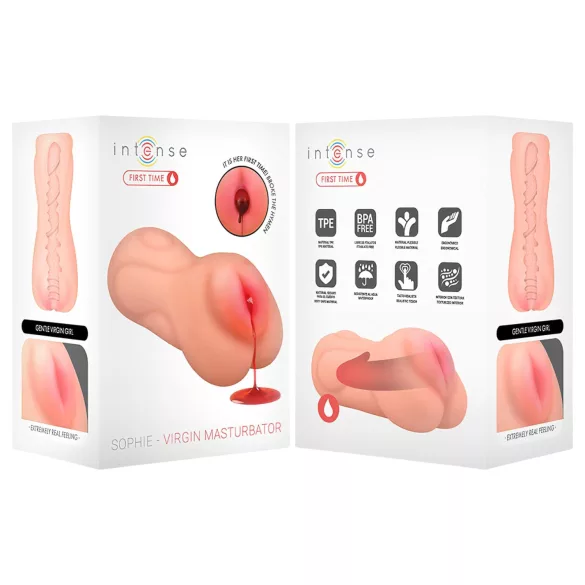 Intense First Time Sophie - vagina masturbador virgen realista (color natural)