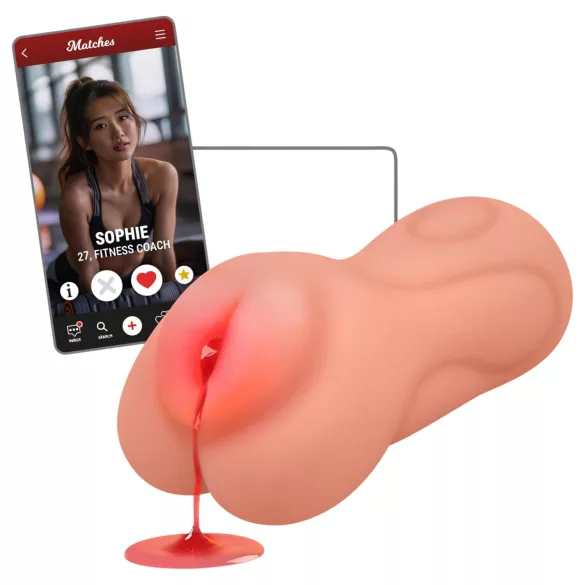 Intense First Time Sophie - vagina masturbador virgen realista (color natural)