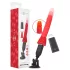 Intense Cynthia - vibrador con base de succión (rojo)