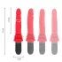 Intense Cynthia - vibrador con base de succión (rojo)