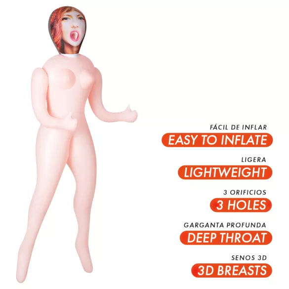 Intense Dolls Scarlett - muñeca hinchable sexual - material PVC