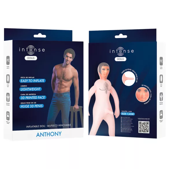 Intense Dolls Anthony - muñeco hinchable masculino - látex