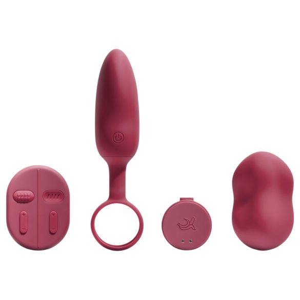 Conjunto Vibrador Dúo Mobi - Rojo