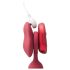 Juego vibrador 2 piezas - rojo