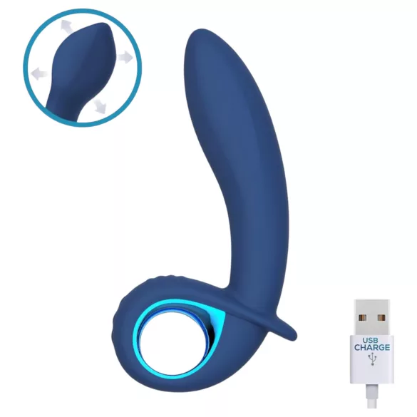 INTOYOU Palha - vibrador hinchable con batería (azul)