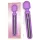 Engily Ross Aura - vibrador masajeador recargable digital - silicona lila