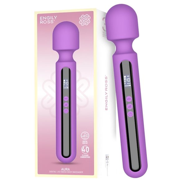 Engily Ross Aura - vibrador masajeador digital recargable (lila)