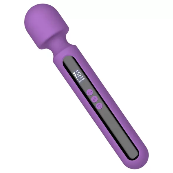 Engily Ross Aura - vibrador masajeador recargable digital - silicona lila