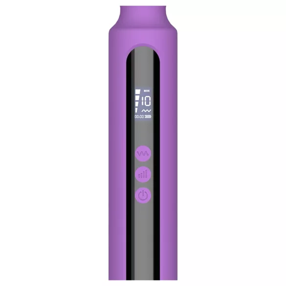 Engily Ross Aura - vibrador masajeador recargable digital - silicona lila