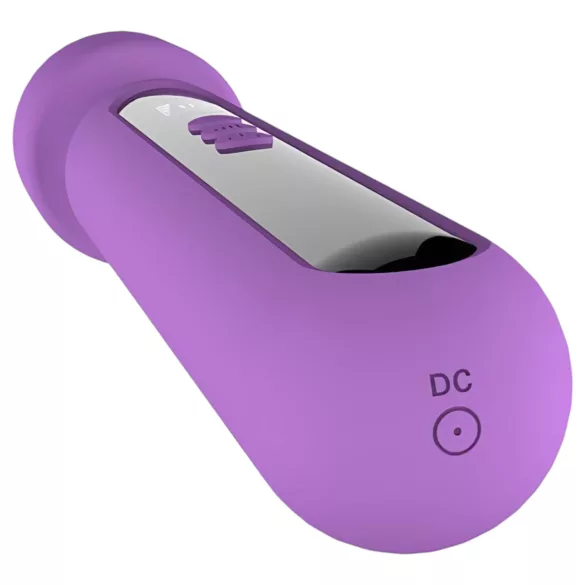 Engily Ross Aura - vibrador masajeador recargable digital - silicona lila