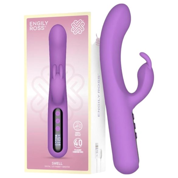 Engily Ross Swell - vibrador púrpura con brazo de clítoris recargable