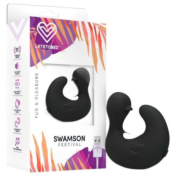 Latetobed - Dedo vibrador pato (negro)