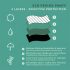 Braguitas Menstruales Adalet Flora Normal (negro) - M