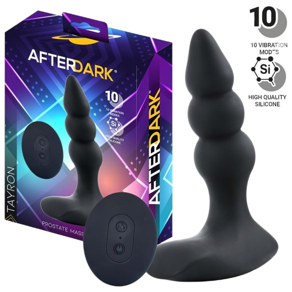 AfterDark - masajeador prostático vibrante (negro)