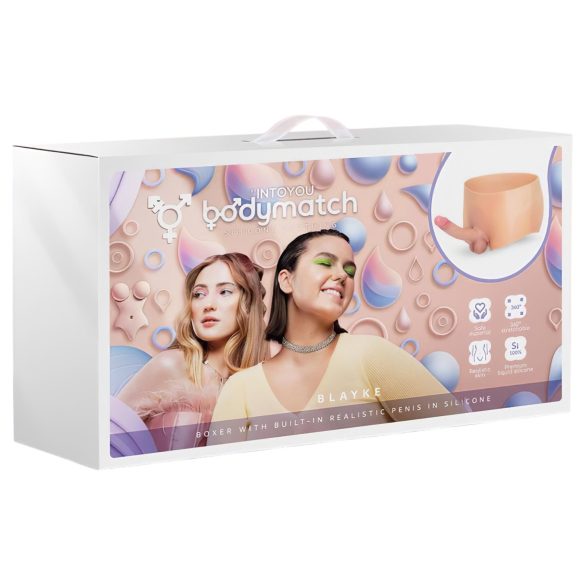 INTOYOU - arnés con consolador realista - silicona color piel