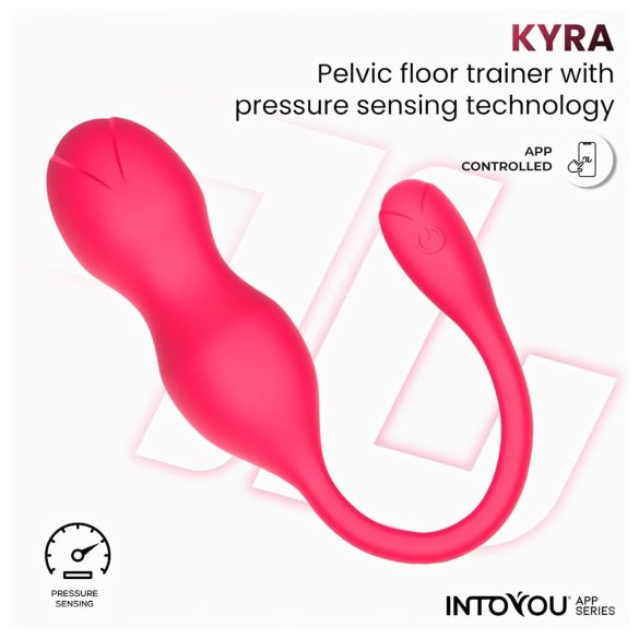 INTOYOU Kyra Pelvic - bolas vaginales vibradoras inteligentes - silicona rosa