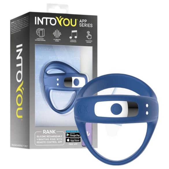 INTOYOU - anillo vibratorio inteligente para pene y testículos (azul)