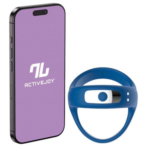 INTOYOU - anillo vibrador pene y testículos inteligente - silicona azul