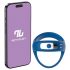 INTOYOU - anillo vibratorio inteligente para pene y testículos (azul)