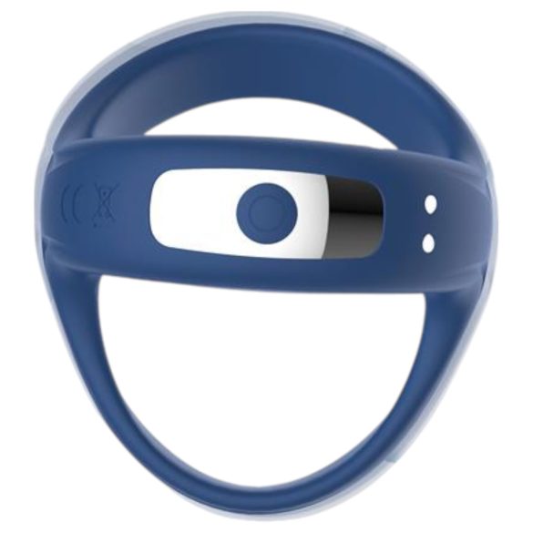 INTOYOU - anillo vibrador pene y testículos inteligente - silicona azul