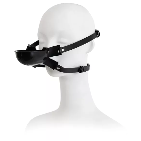 Latetobed - mordaza bucal con bebedero - silicona negra