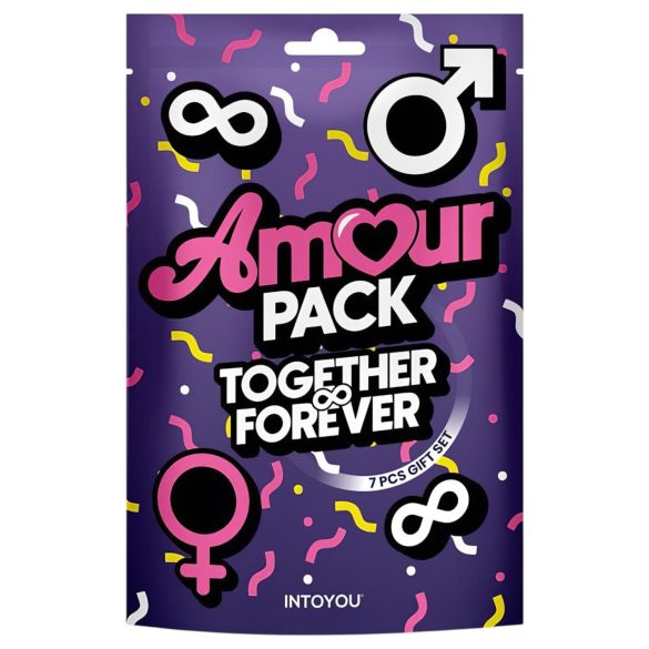 Amour Pack Together - kit sexual para principiantes con vibrador - 7 piezas