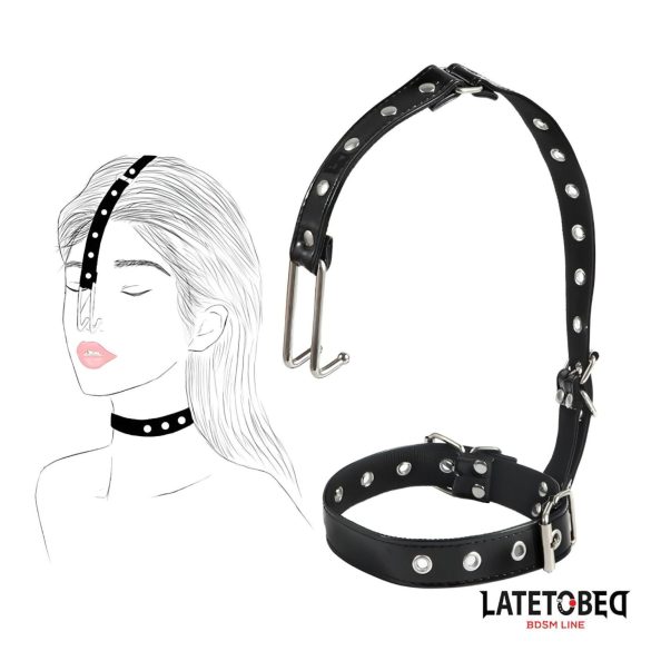 Latetobed - collar con gancho para hocico (negro)