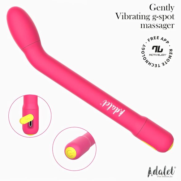 Adalet Gently - vibrador punto G y próstata inteligente - silicona rosa