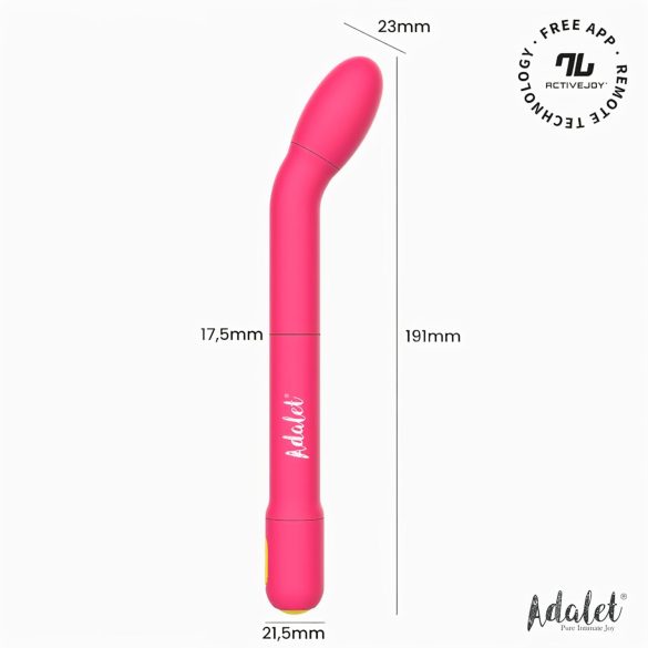 Adalet Gently - vibrador punto G y próstata inteligente - silicona rosa
