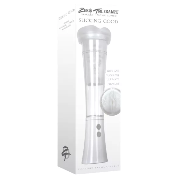 Zero Tolerance - masturbador succionador vibrador recargable - transparente